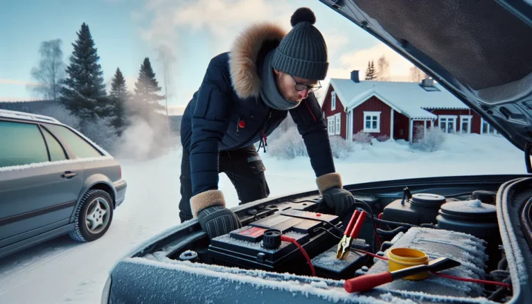 Slik vedlikeholder du bilens batteri i kaldt vær – illustrasjon